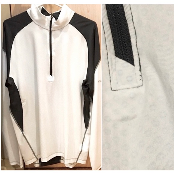 Menâs Columbia Sweat Wick Half Zip - Picture 1 of 11